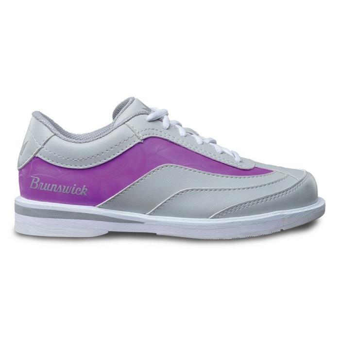 Womens Brunswick INTRIGUE Bowling Shoes Interchangeable Soles Sizes 6-11 Grey