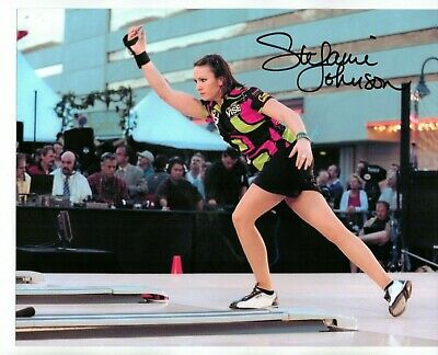 Stefanie Johnson PWBA Bowler Bowling Signed Autographed 8 x 10 Photo