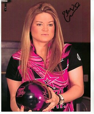 Elysia Current PWBA Bowler Bowling Signed Autographed 8 x 10 Photo