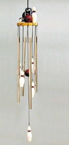 Bowling Ball Pin And Bag Windchime
