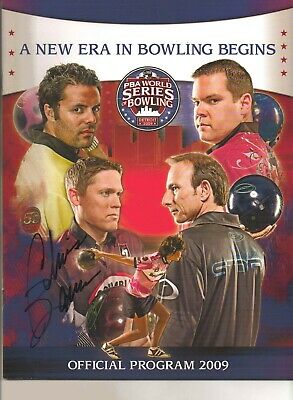 Chris Barnes PBA Bowler 2009 Autographed World Series of Bowling Program