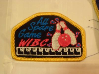Vintage Bowling WIBC All Spare Game PATCH Bowling League - 3