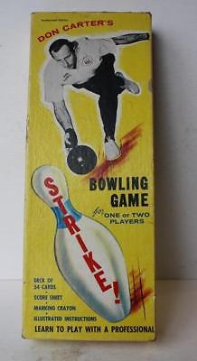 Don Carter's STRIKE Bowling Board Game 1964 Saalfield Publishing Co-Artcraft-VTG