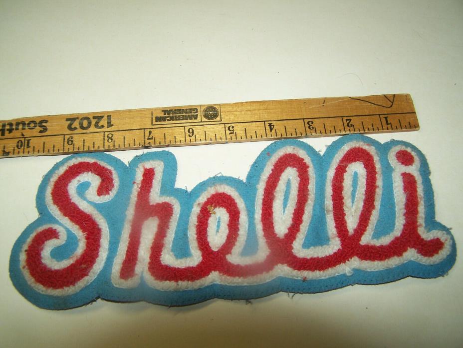 Shelli Sew On Embroidered Patch Large 10