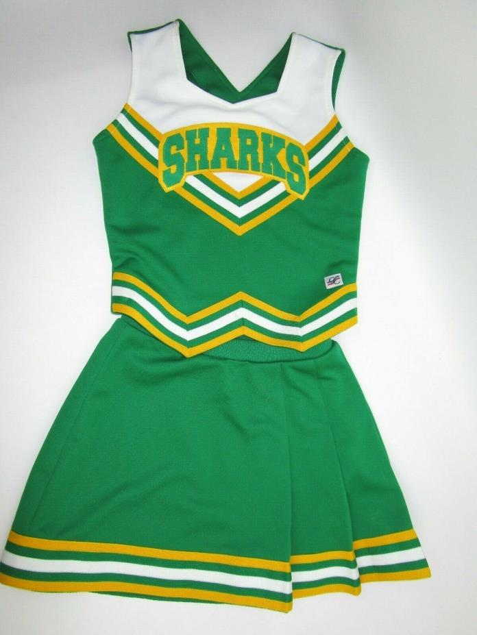 Youth SHARKS Teen Cheerleader Uniform Outfit Costume 32