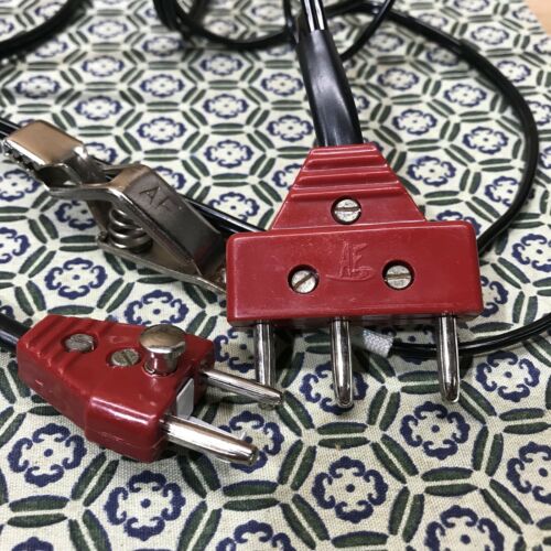 Set of Two (2) Absolute Fencing Foil Electric Body Cord (Black / Red Color)