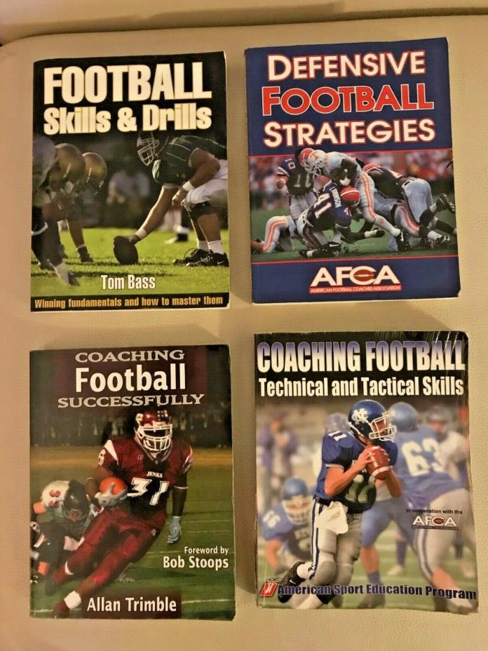 Lot of 9 Football Coaching Books (Offense and Defense)