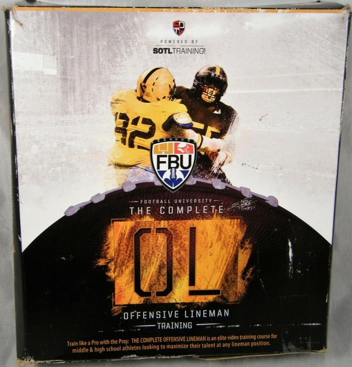 The Complete OL Offensive Lineman Training SOTL Football University Book DVD