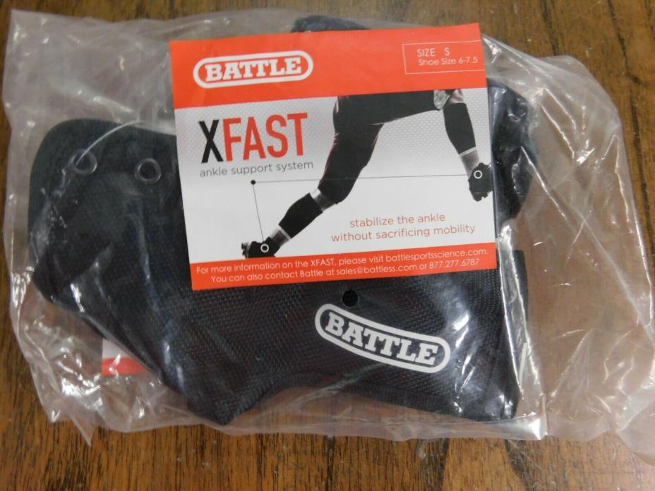Battle Sports XFAST Over the Cleat Ankle Support System - Small 6 - 7.5 Black