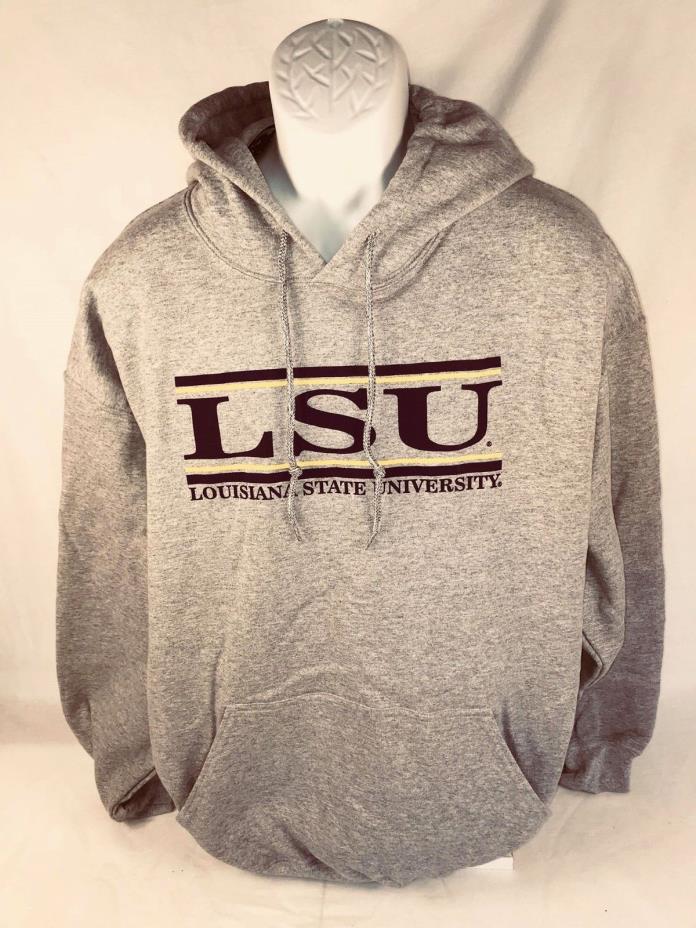 LSU   Bayou Apparel 3 Bar Hoody Size:  2X