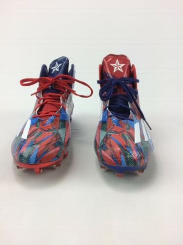 Adidas 12.5 Men’s Football Cleats Don’t Mess With Texas Red White and Blue