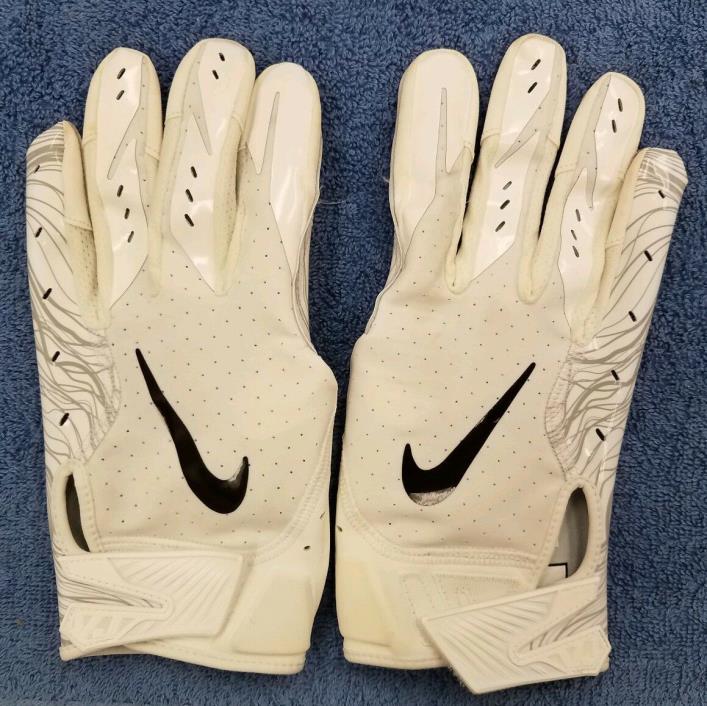 Nike Vapor Jet 5.0 NFL Football Gloves Silver / White NFL Size Large (XL)