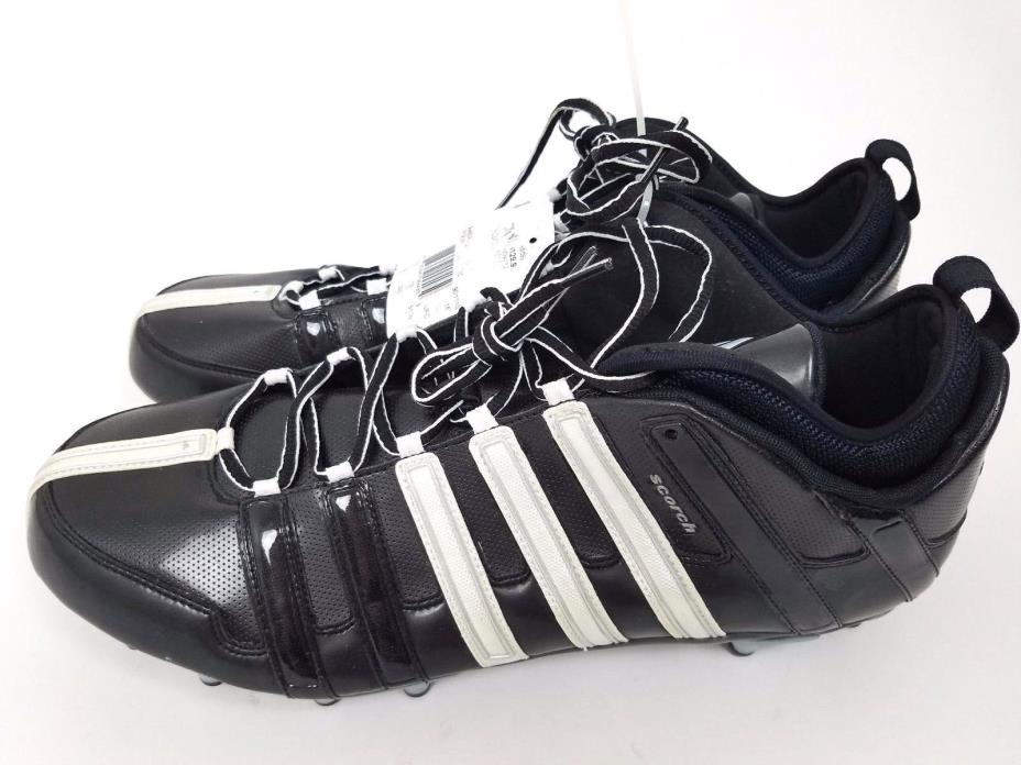 Adidas Mens Football Cleats Size 16 AST Scorch Fly Mid Black Silver Shoes 901110