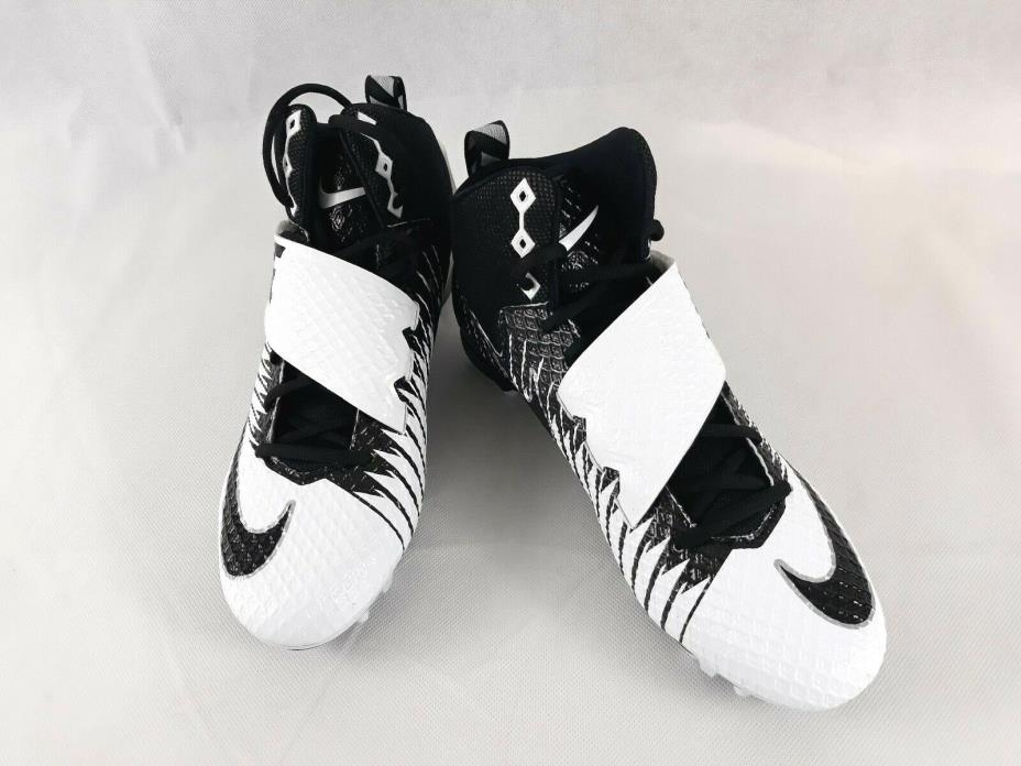 Nike Lunarbeast Pro Mid 3/4 TD Mens Football Cleats Size 12 White New