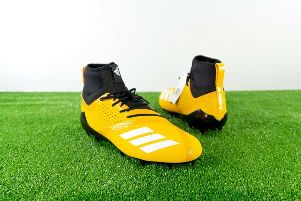 Adidas Adizero 5-Star 7.0 Low Football Cleats Yellow Black SZ ( DB0406 ) 12.5