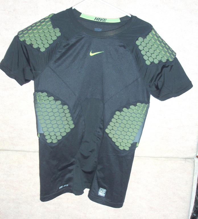 Men's black NIKE PRO Combat dri-fit  4 pad athletic / football shirt , sz XXL
