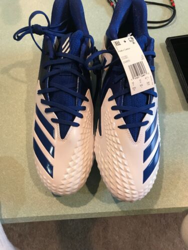 Adidas Freak X Carbon Low Football Cleats Mens Size 12.5 White And Blue