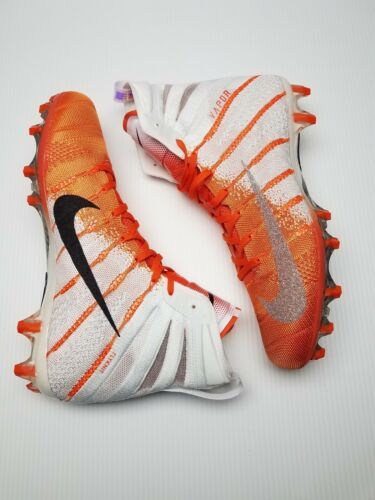 New Nike Vapor Untouchable 3 Elite Football Cleats Size 11 Orange White Silver