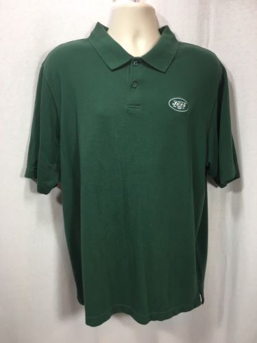 New York Jets NFL Polo Green Men Large NFL Merchandise Reebok