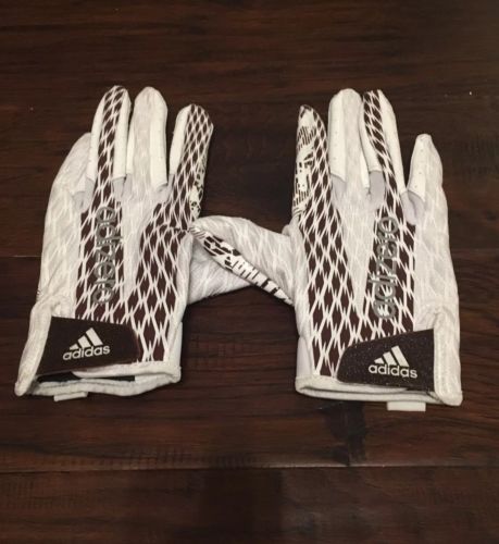Adidas Men’s Adizero  Football Gloves Sz. Large NEW White/Black