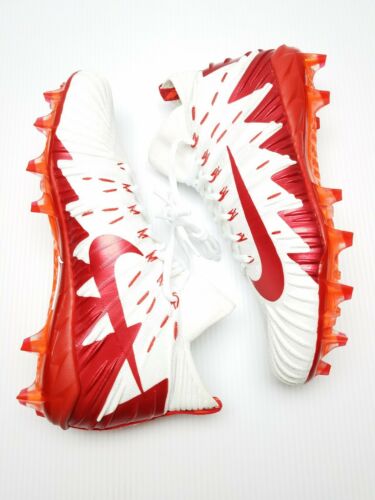 New Nike Alpha Menace Elite  University Red White Football Cleats Size 10