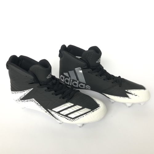 Adidas Freak Football X Carbon Cleats Black White Silver Mens 10.5 Shoes NEW
