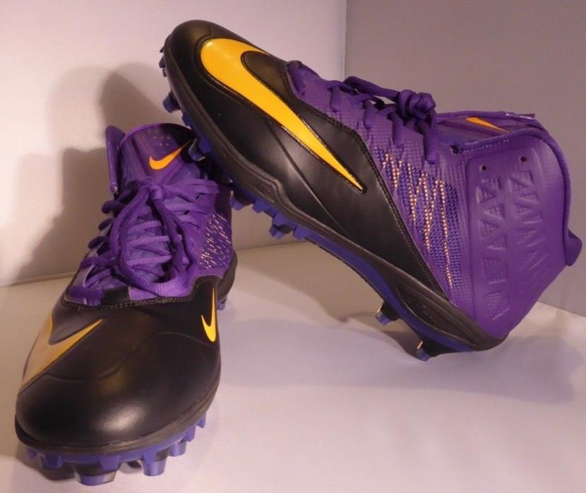 Nike Zoom Ravens Football Cleat Mens PurpleYellow  Sz 15  620499-518  NeverUsed