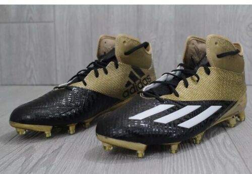 New Size 13.5 Adidas Adizero Football Cleats Black Gold 13 14 BB8959 Rare SE