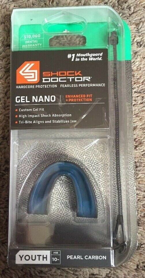 Shock Doctor Gel Nano Convertible YOUTH Pearl Carbon Mouth Guard