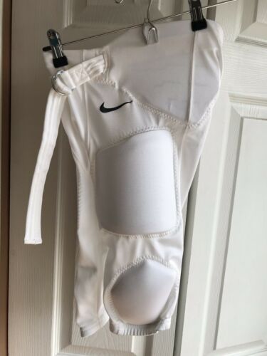 NWT Nike Boys White Football Padded Integrated Pants White Youth Size XS
