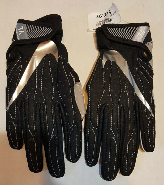 Nike Superbad Football Gloves Black Youth Large NWOT