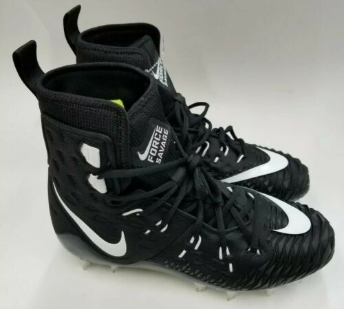 Nike Zoom Force Savage Elite TD High Football Cleat,857063-011,Black,Men SZ.9