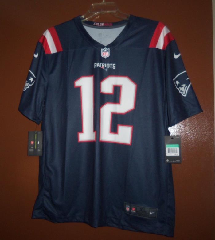 NFL New England Patriots Tom Brady #12 Nike Jersey