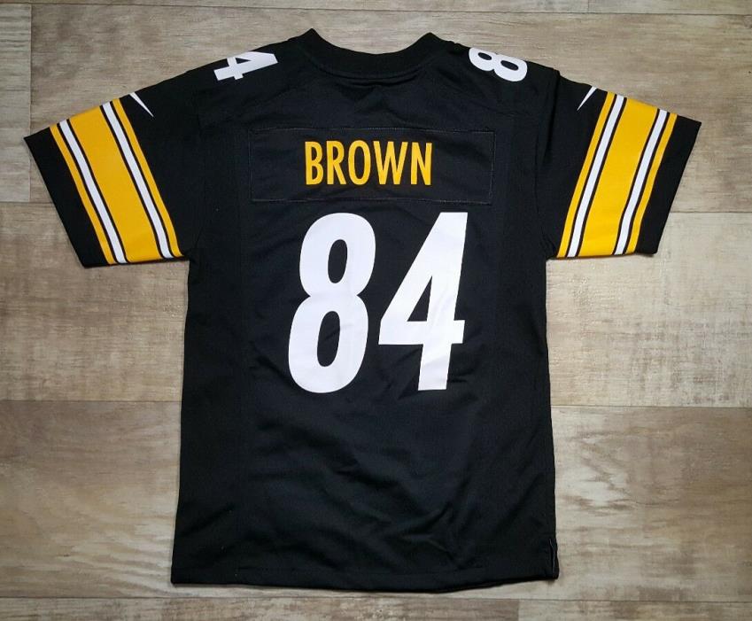 Pittsburgh Steelers On Field Nike Jersey #84 Antonio Brown Youth Medium NFL