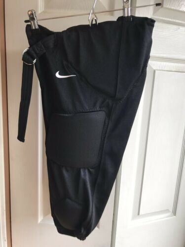 NWT Nike Boys White Football Padded Integrated Pants Black Youth Size XL