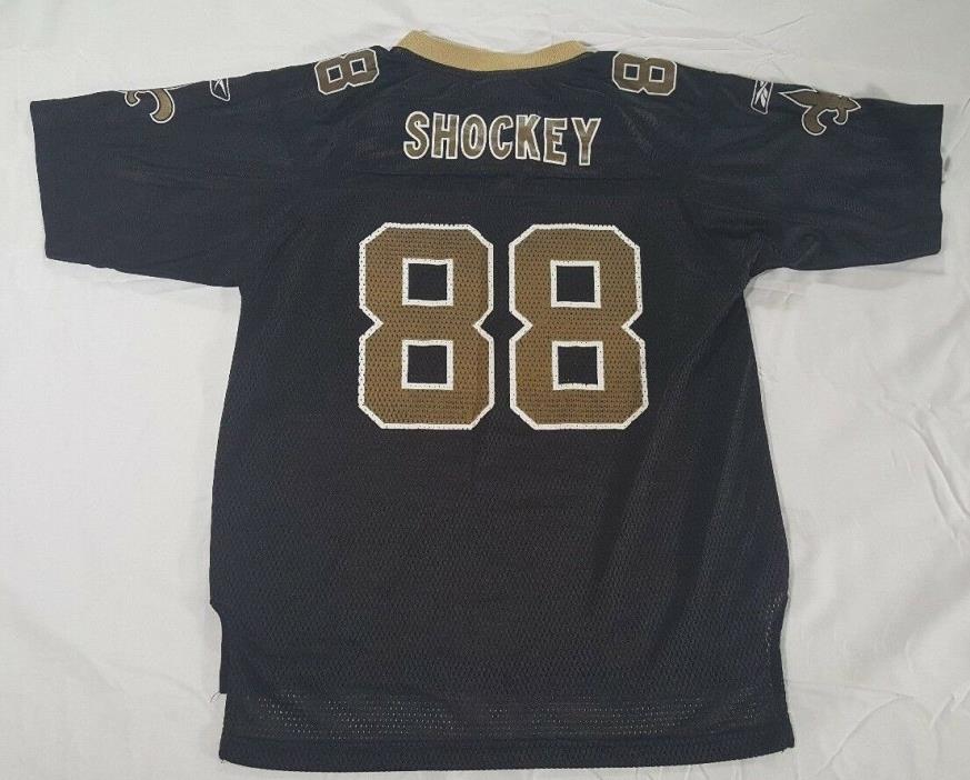 New Orleans Saints Jeremy Shockey Reebok On Field Jersey Youth Large 14-16 NFL