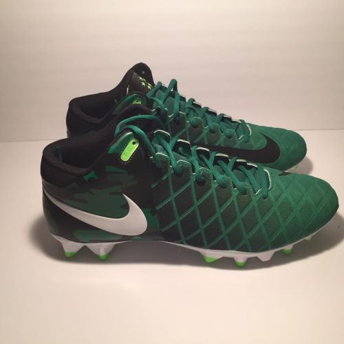 NWOB Nike Men’s Size 13 Green Cleats Football Fatigue