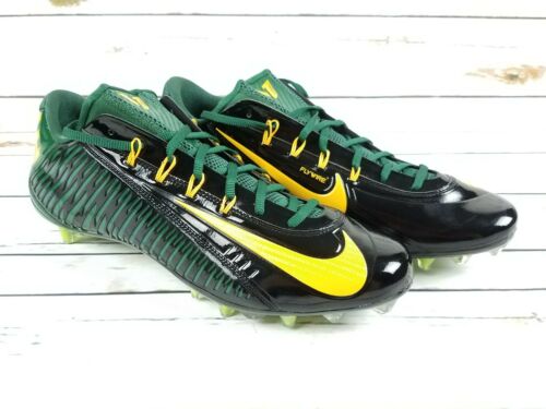 Nike Football Cleats New Size 15 Fly wire Vapor Carbon 2.0 Black Green Yellow