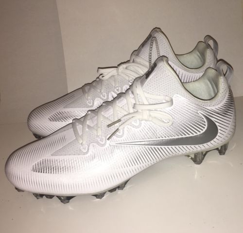 Nike Vapor Untouchable Pro Men's Football Cleats White Silver Size 15 833385-102