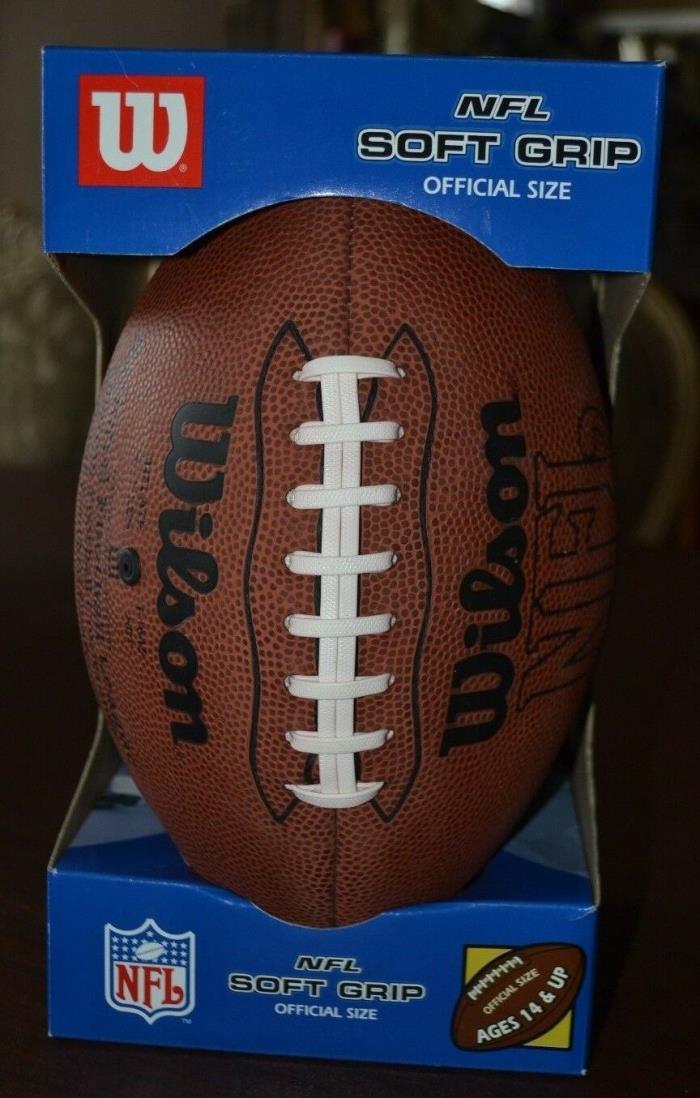 Football NFL Wilson Soft-Grip Official Size NEW in Box Ages 14 & up