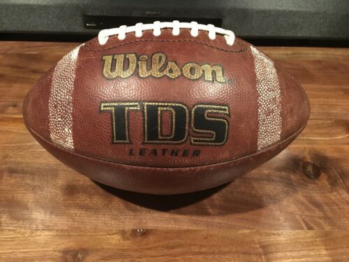 WILSON TDS 1205 NFHS LEATHER FOOTBALL Ball Official HS High School 1 Made in USA