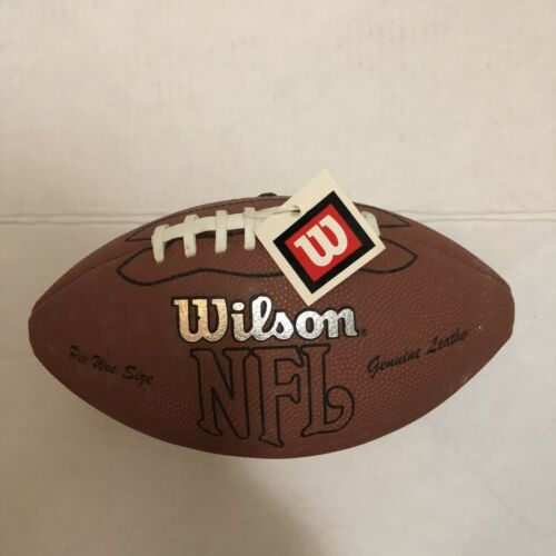Wilson NFL Football Genuine Leather Pee Wee Size New F1454 HBR AFC NFC Rare