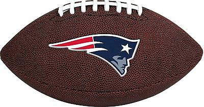 New England Patriots NFL Football (Regulation Size & display Tee) Brown Pebble