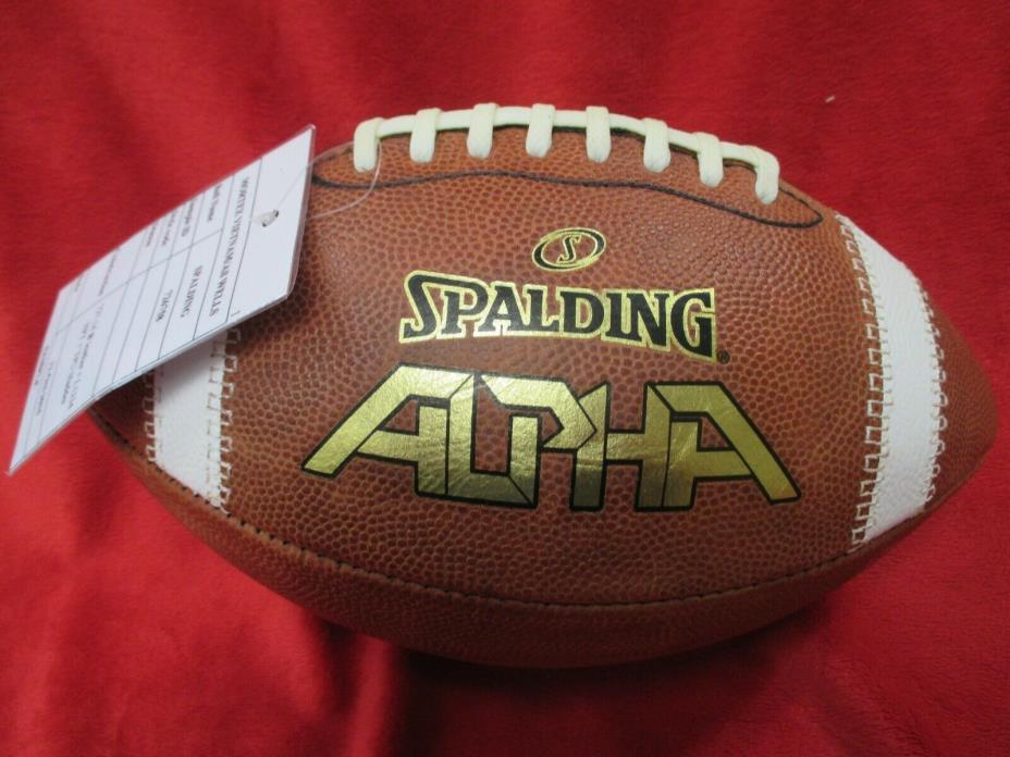 SPALDING ALPHA FOOTBALL RARE OFFICIAL SIZE LEATHER NFHS