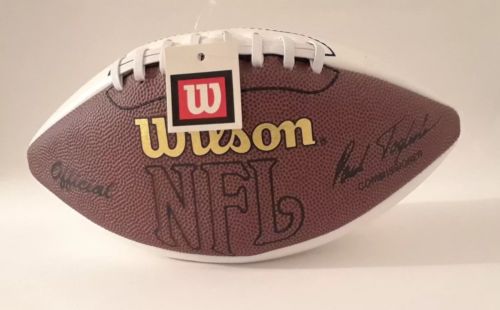 NEW WILSON NFL FOOTBALL White Panel For Signature Show