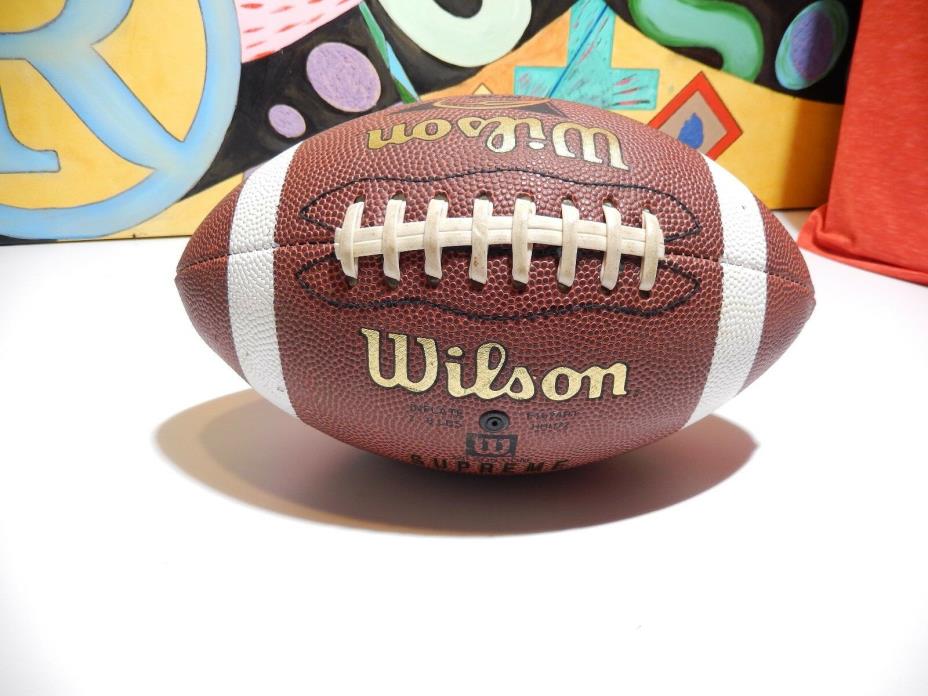 Wilson NCAA Composite Supreme Leather Junior Size American Football. use 1 time.
