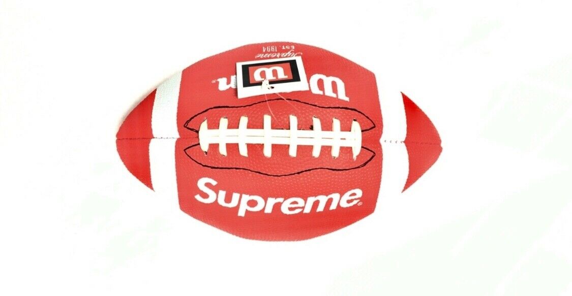 Supreme Wilson Mini Football Red Brand New SS10 In Hand With Tags Attached