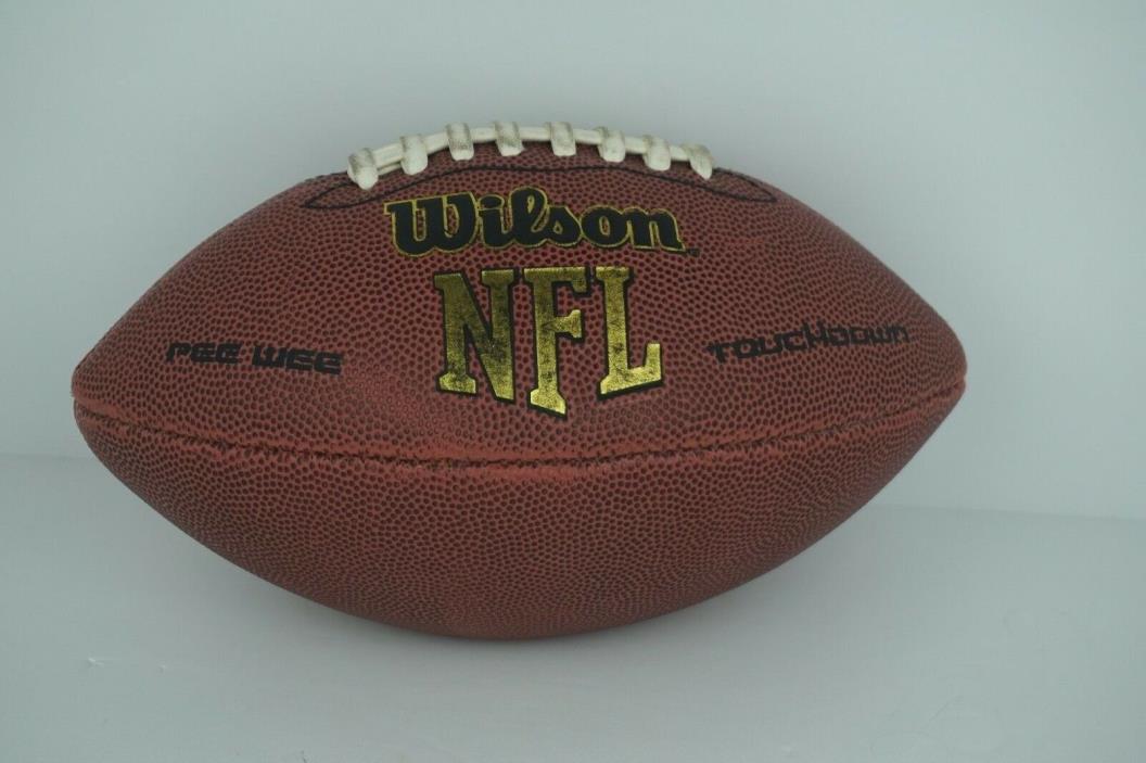 Wilson NFL Pee Wee Touchdown Leather Football with White Laces