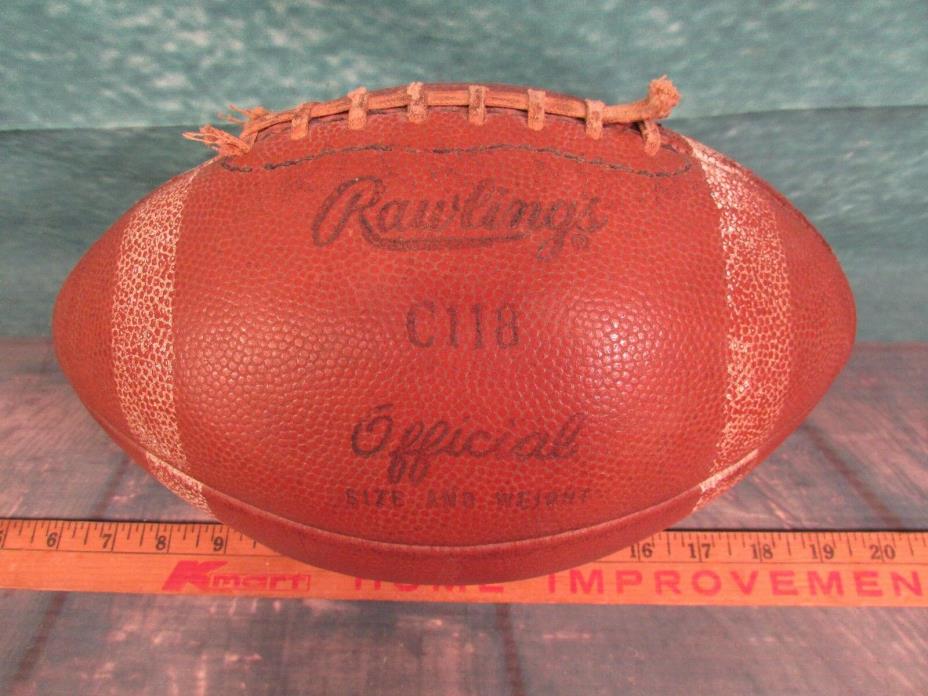 Vintage Football Rawlings C 118 official Gyro-metric leather