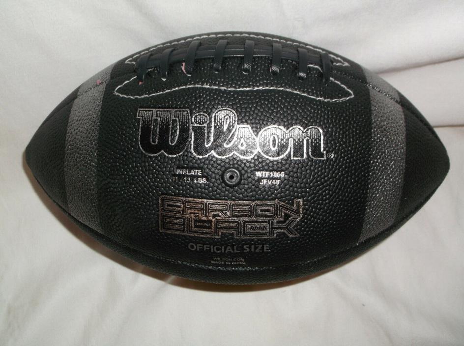WILSON CARBON BLACK INFUSED COMPOSITE NCAA OFFICIAL SIZE FOOTBALL WTF1866